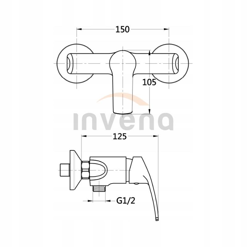 Bateria natryskowa INVENA Malta 48h