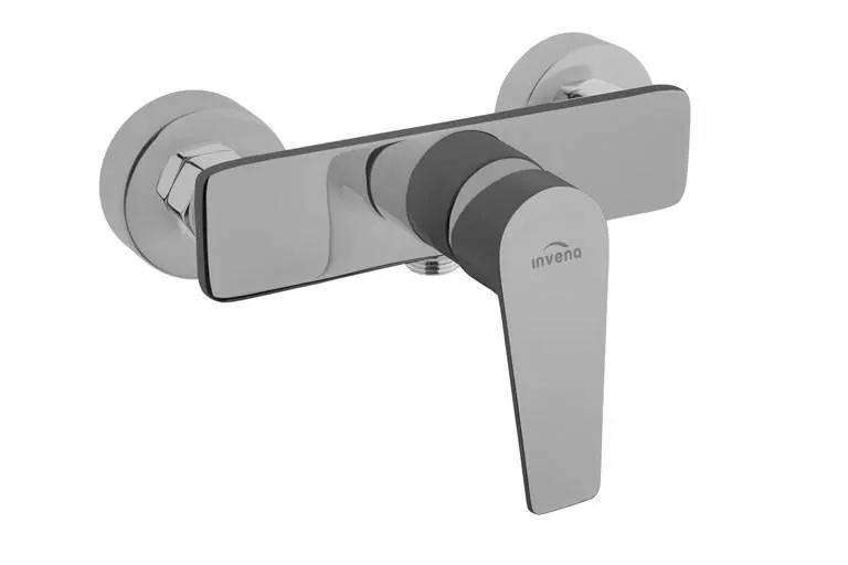 Bateria natryskowa INVENA DOKOS CZARNY CHROM 48h