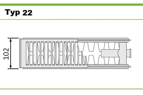 Grzejnik PURMO V 22 600x1000 dolny UNIWERSALNY