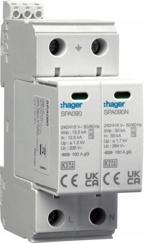 Ogranicznik przepięć T1+T2 MOV 2P sieć TN-S/TT Iimp=25kA In=50kA Up1,2kV st