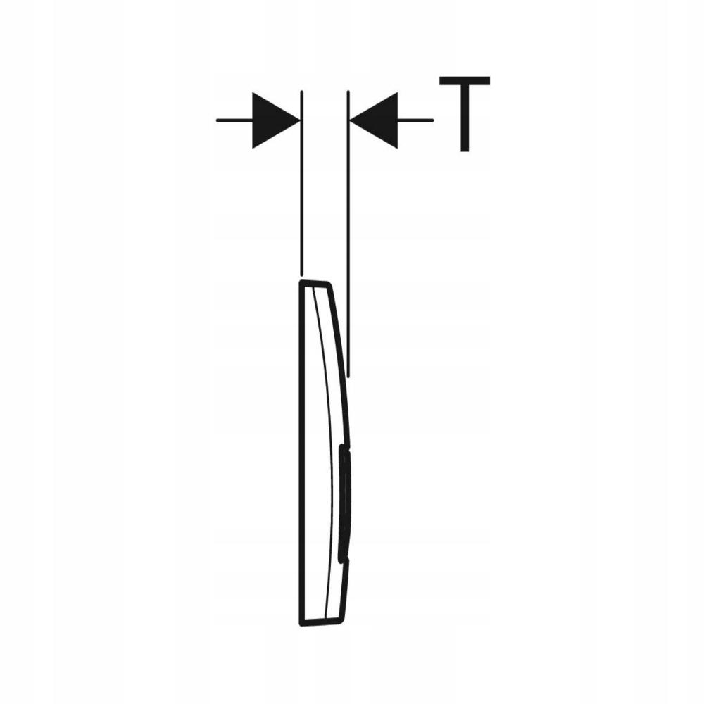 GEBERIT Przycisk uruchamiający Delta50 przedni biały-alpin 115.119.11.1 48h