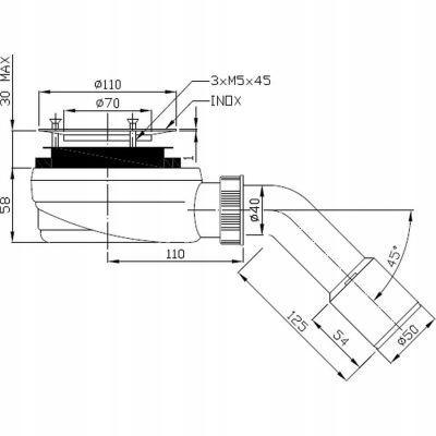 Brodzik Stonex kwadrat 90x90 cm ROCA VITALLE PALO bez syfonu w komplecie