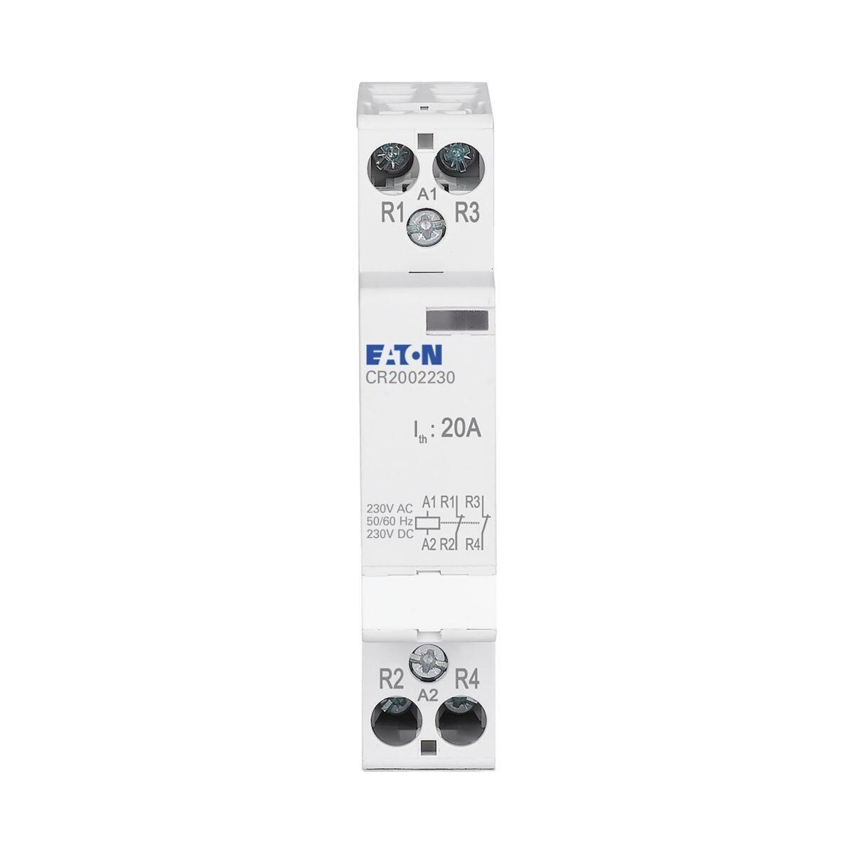 EATON Stycznik instalacyjny, 20A, 230V AC/DC, 2NC CR2002230