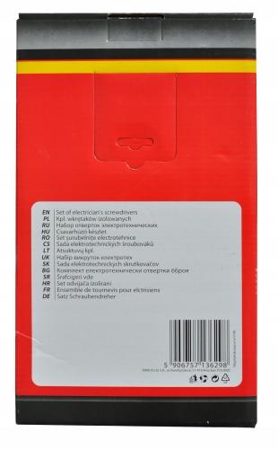 KPL. WKRĘTAKÓW IZOLOWANYCH 6 SZT. 1000V VDE [EXPERT]