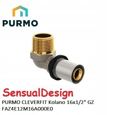 Kolano podłączeniowe PURMO CLEVERFIT z gwintem zewnetrznym 16x1/2 GZ