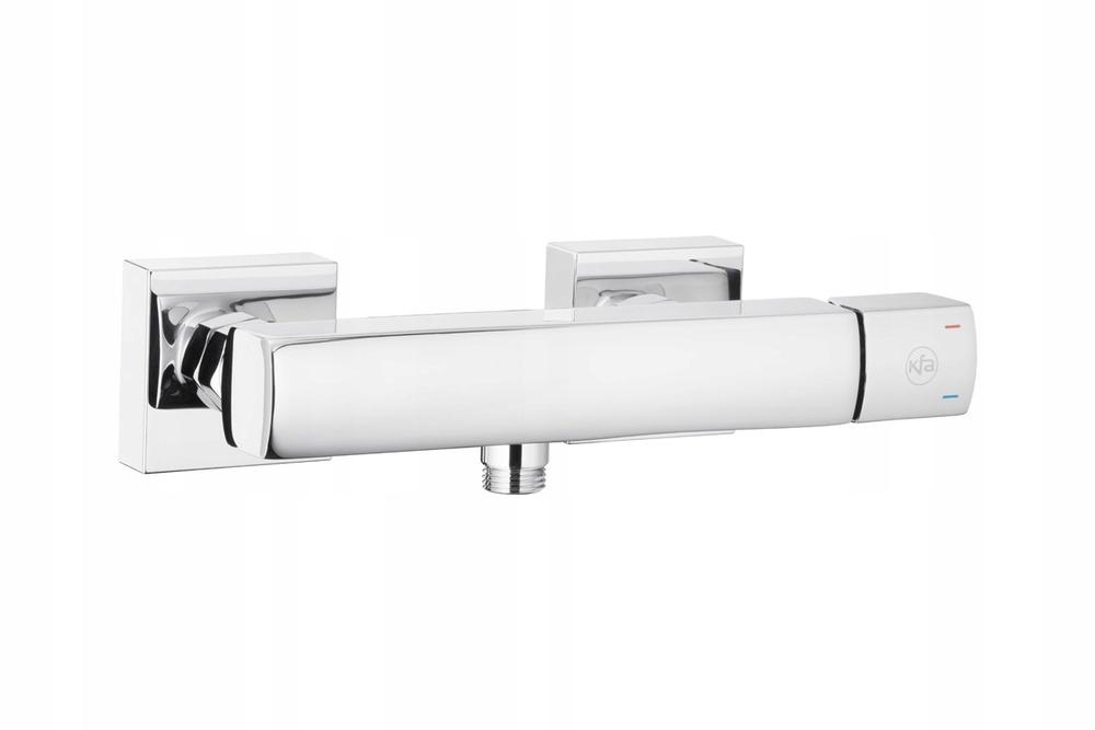 Bateria natryskowa ścienna ARMATURA KRAKÓW NEON 1-uchw 2-otw mosiężna chrom