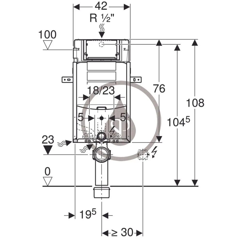 GEBERIT ELEMENT MONTAŻOWY KOMBIFIX SUPER WC SIGMA