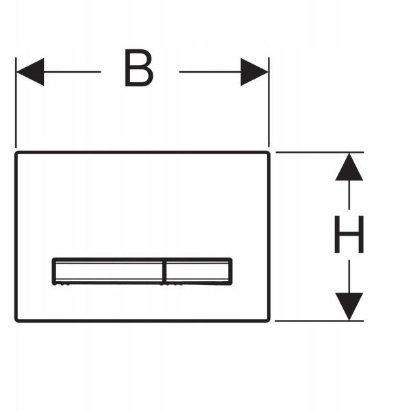 Przycisk uruchamiający GEBERIT Sigma50 przedni biały/mosiężny