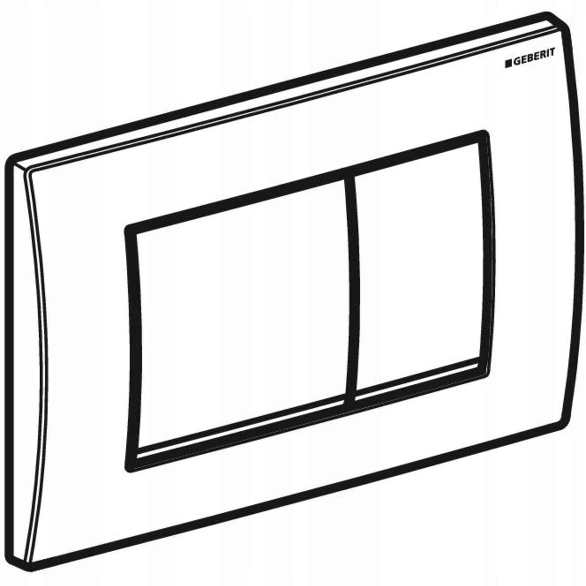 Przycisk spłuczki Geberit Delta30 Biały 48h