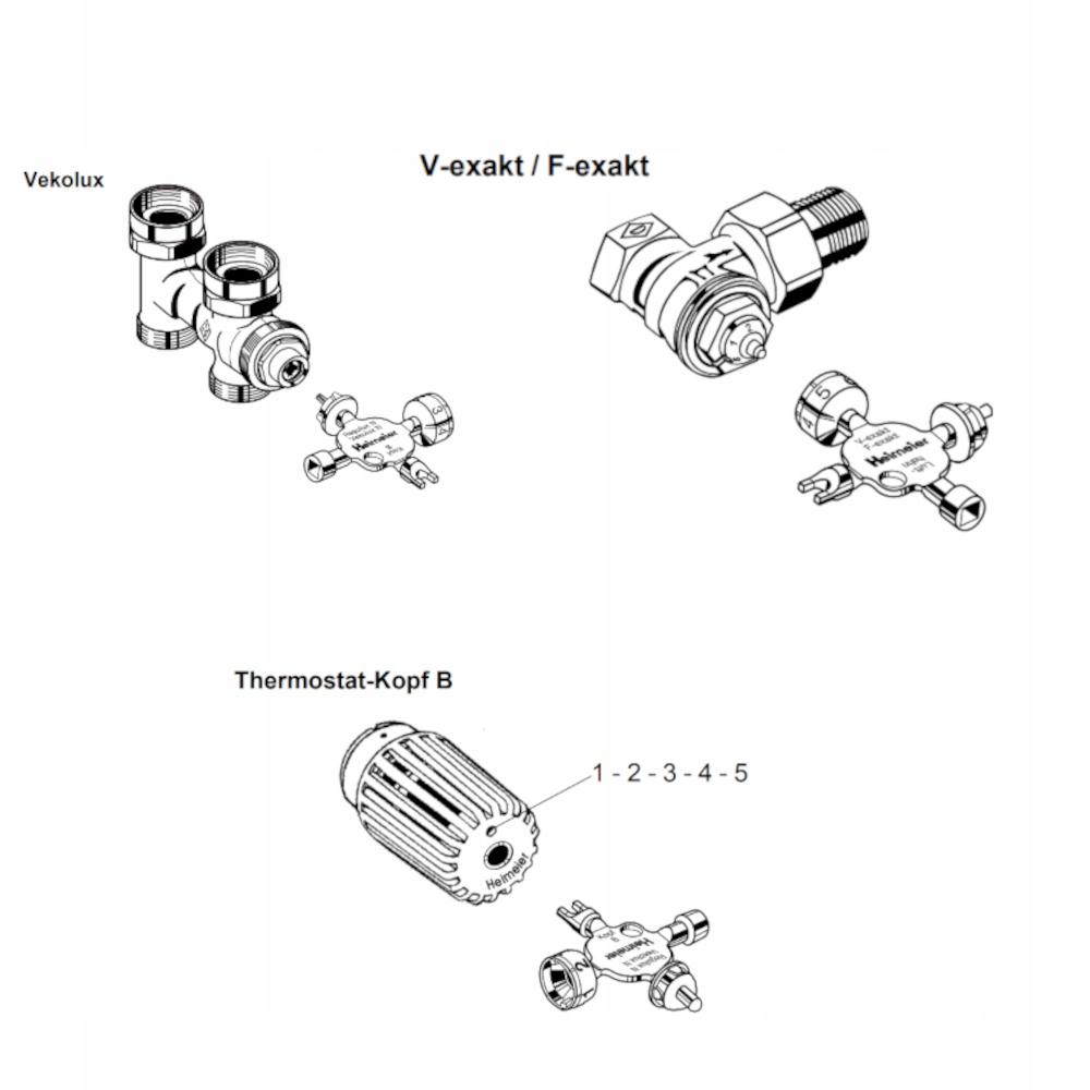 Klucz uniwersalny IMI HEIMEIER akcesorium do grzejników 0530-01.433 48h