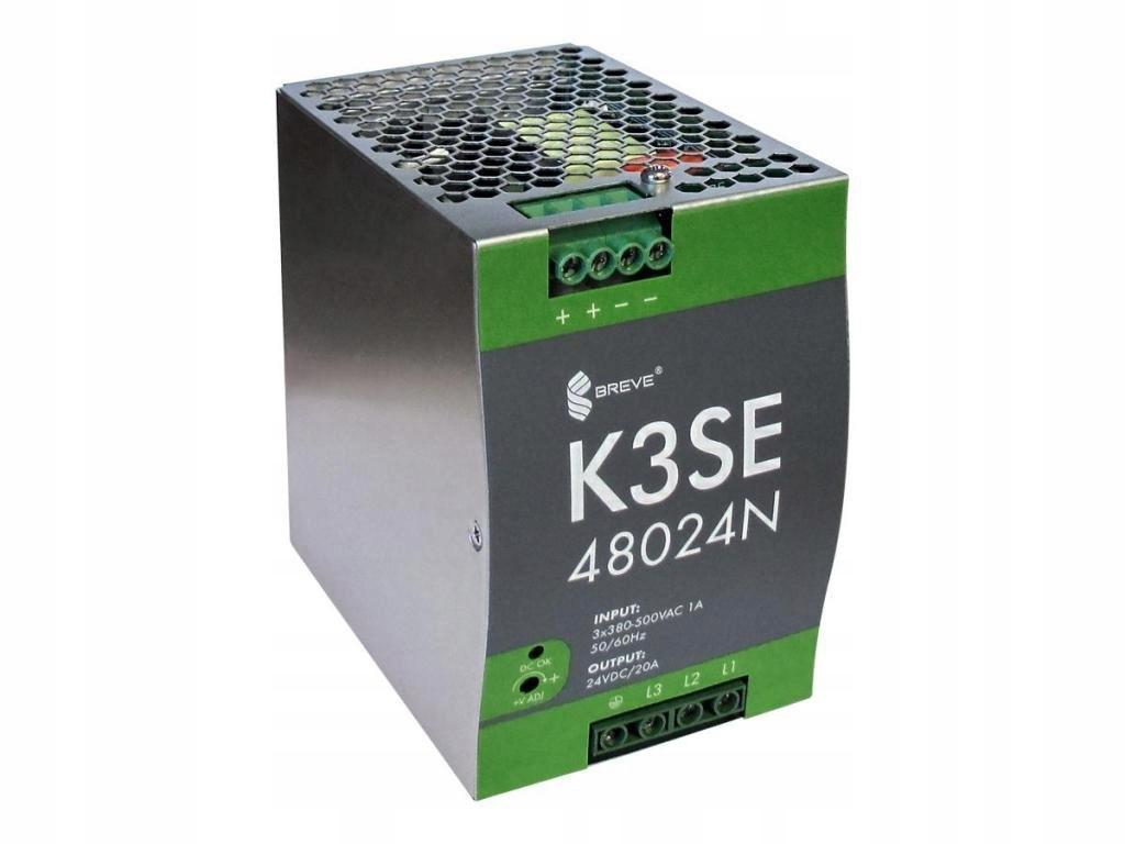 BREVE Zasilacz K3SE 48024N 3x400/ 24VDC 20A