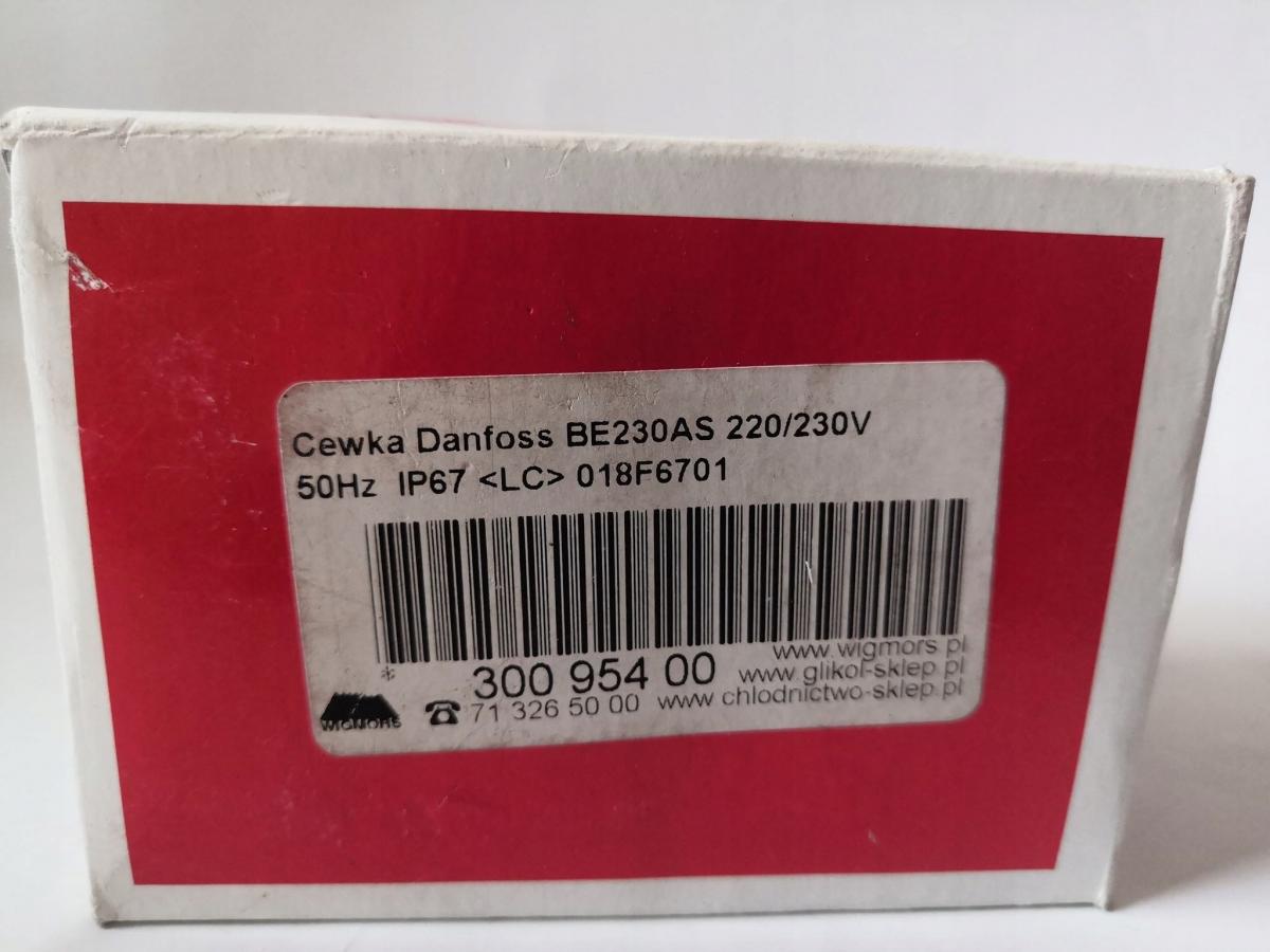 Cewka BE230AS 230V 50Hz 10W z puszką IP67 do pracy w środowisku agresywnym