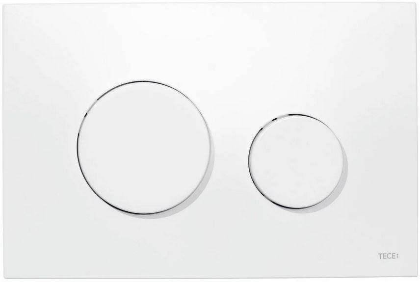 Przycisk spłukujący TECE loop podwójny do WC z tworz sztucz biały