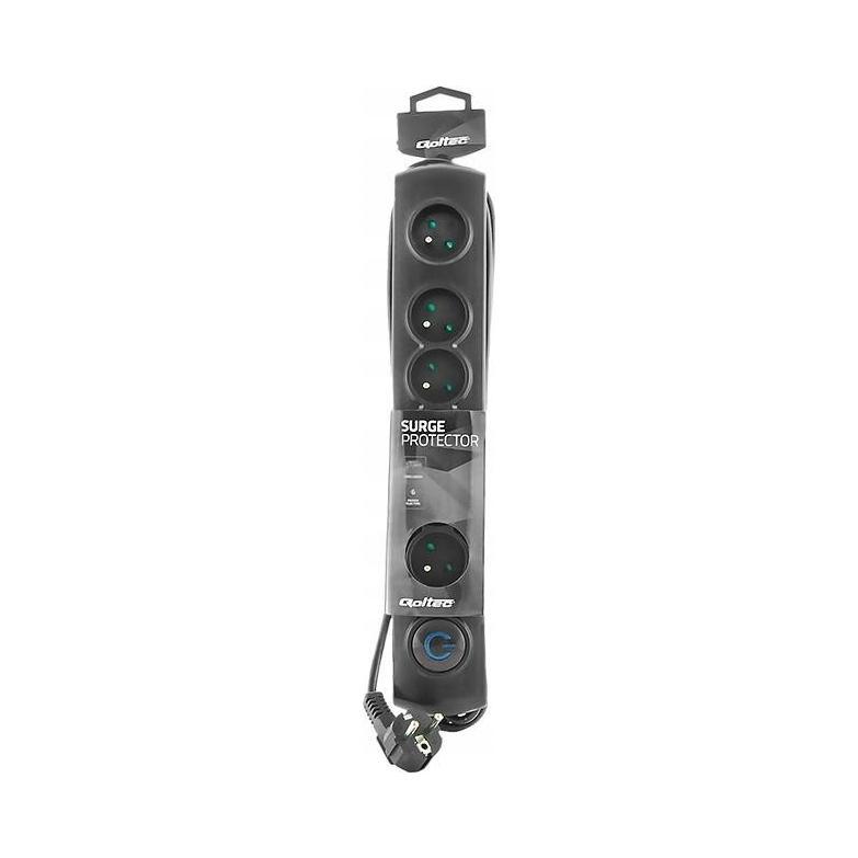 QOLTEC Listwa antyprzepięciowa Quick Switch 6 gniazd 3m