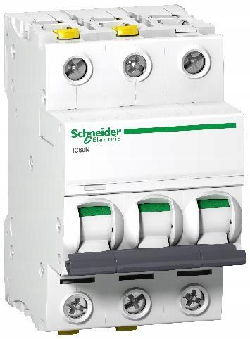 SCHNEIDER ELECTRIC Wyłącznik nadprądowy iC60N-C0,5-3 C 0,5A 3-biegunowy