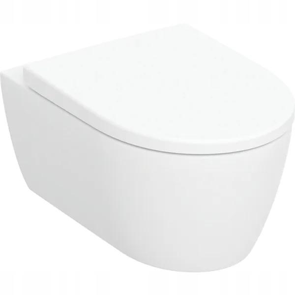 Zestaw wiszącej miski WC iCon, lejowa, B35.5 cm, H37.5 cm, T53 cm, ukryte m