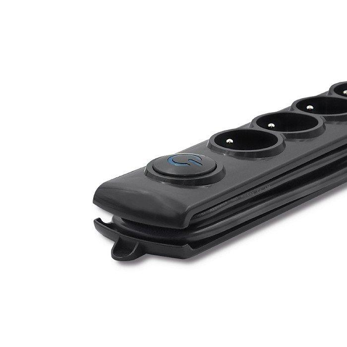 QOLTEC Listwa antyprzepięciowa Quick Switch 6 gniazd 3m
