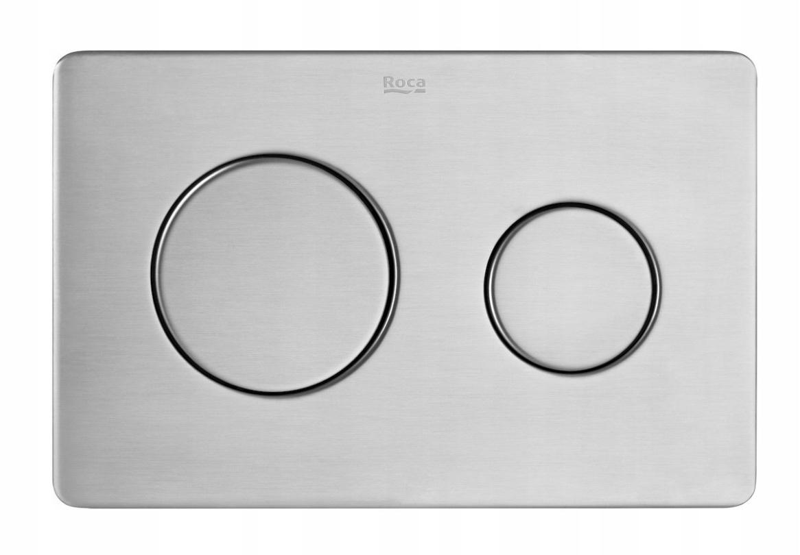 Przycisk spłukujący ROCA PL10 ONE podwójny ze stali szlachetnej inox