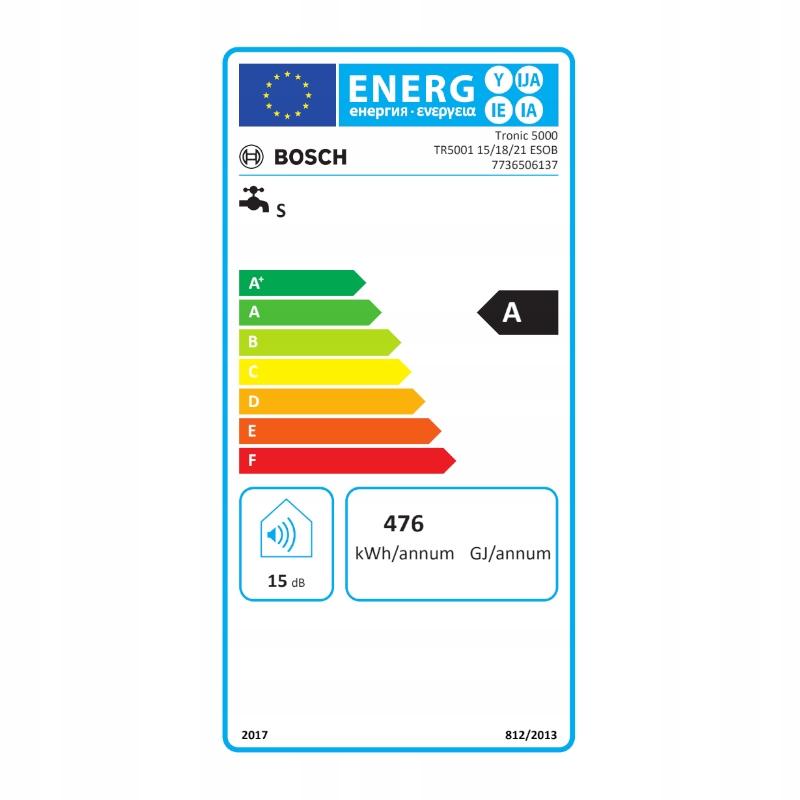 Podgrzewacz wody BOSCH TRONIC TR5001 15-21kW 48h