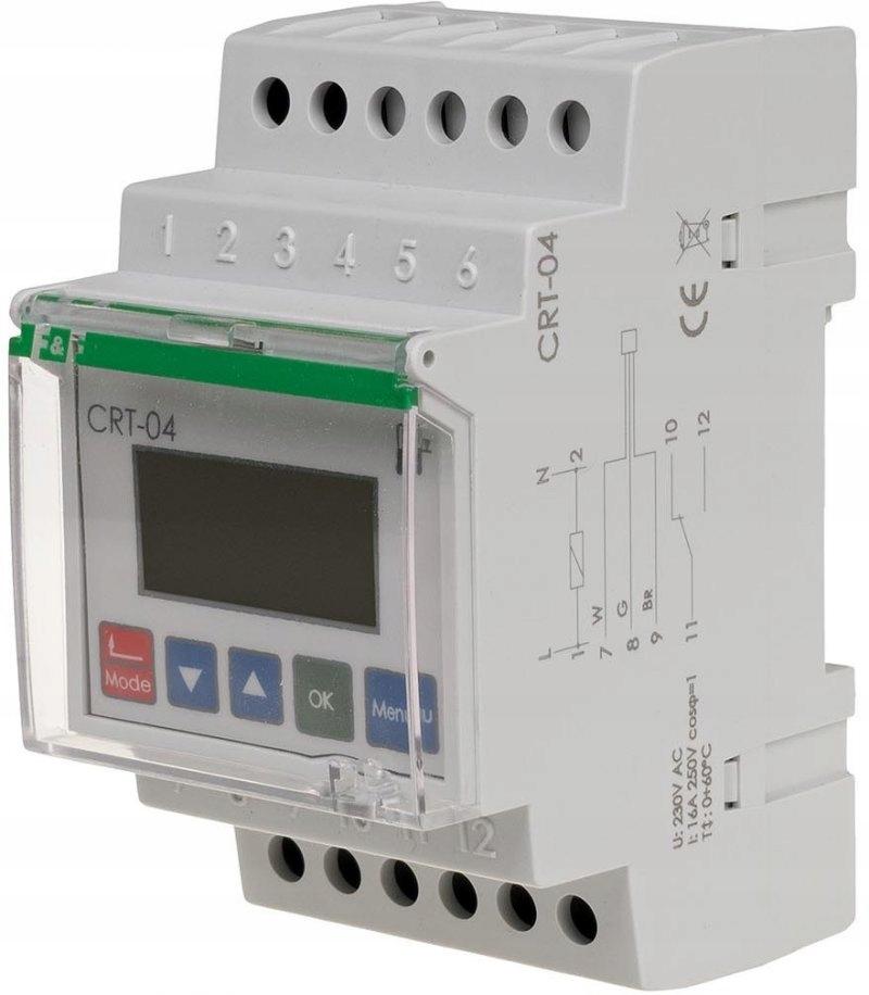 Cyfrowy regulator teperatury CRT-04 , zakres regulacji 0-60° C, z sondą w k