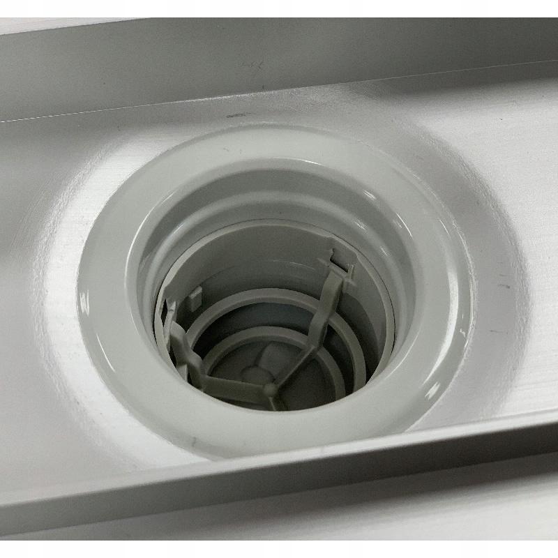Odpływ liniowy Base-Low Standard Plus 60x8 prostokąt z mask do zab płytkami