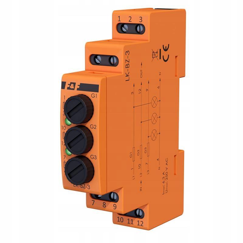 F&F Zestaw: monitor zużycia energii MEF-3-100 FOX z lampką LK-BZ-3
