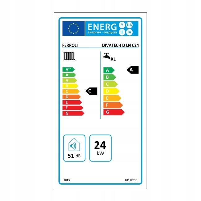 KOCIOŁ GAZOWY FERROLI DIVATECH D LN C 24 kW 2-F 48h