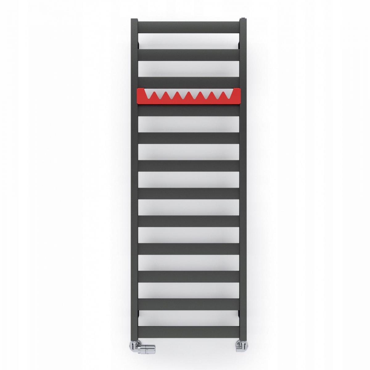 TERMA Grzejnik TERMA VIVO 910/500 RAL 9005 MAT, podł. SX