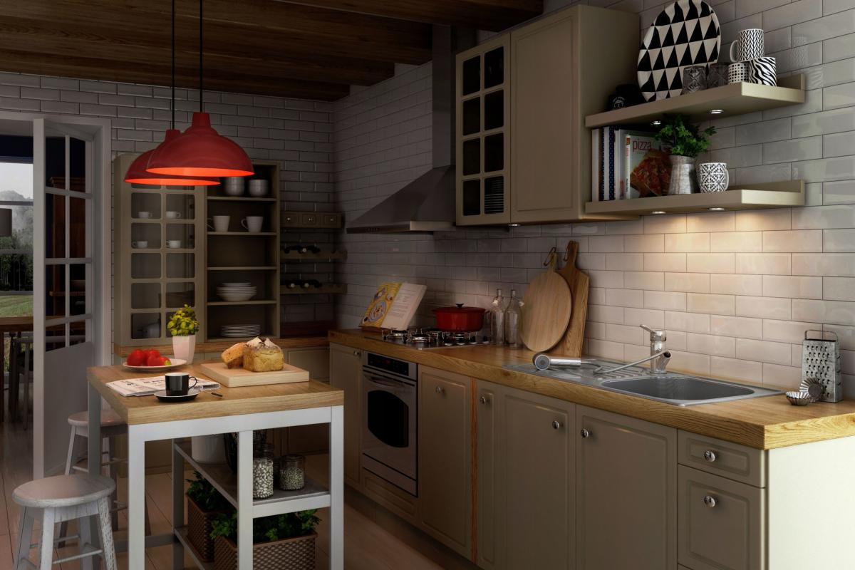 DEANTE Bateria kuchenna Narcyz z wyciąganą wylewką, chrom