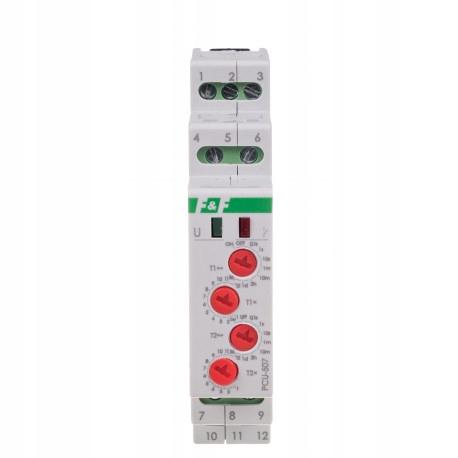 Przekaźnik czasowy 4-funkcyjny (nastawa 2 czasów T1 T3 PCU-507 24V uniwersa