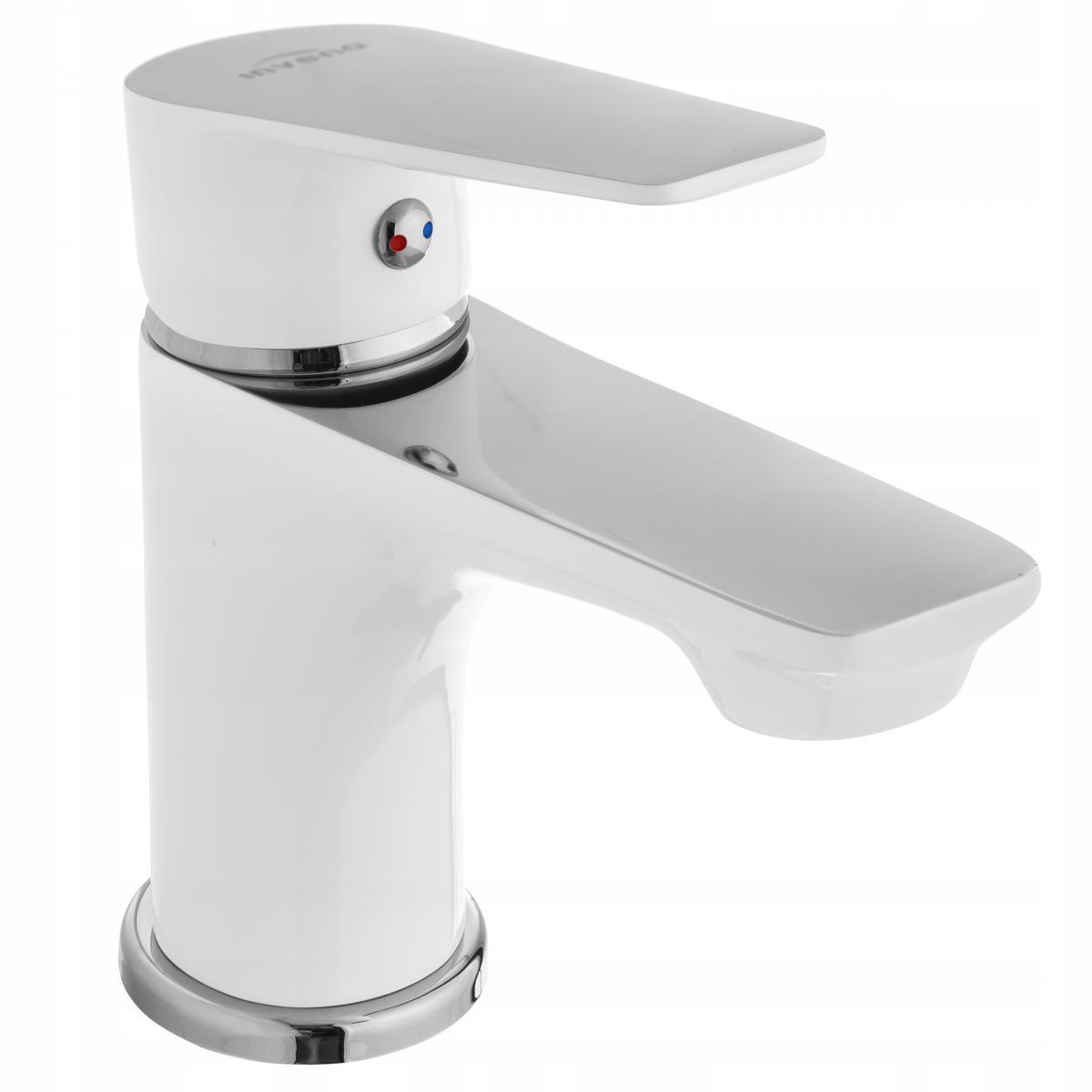 Bateria umywalkowa INVENA DOKOS BIAŁY CHROM 48h