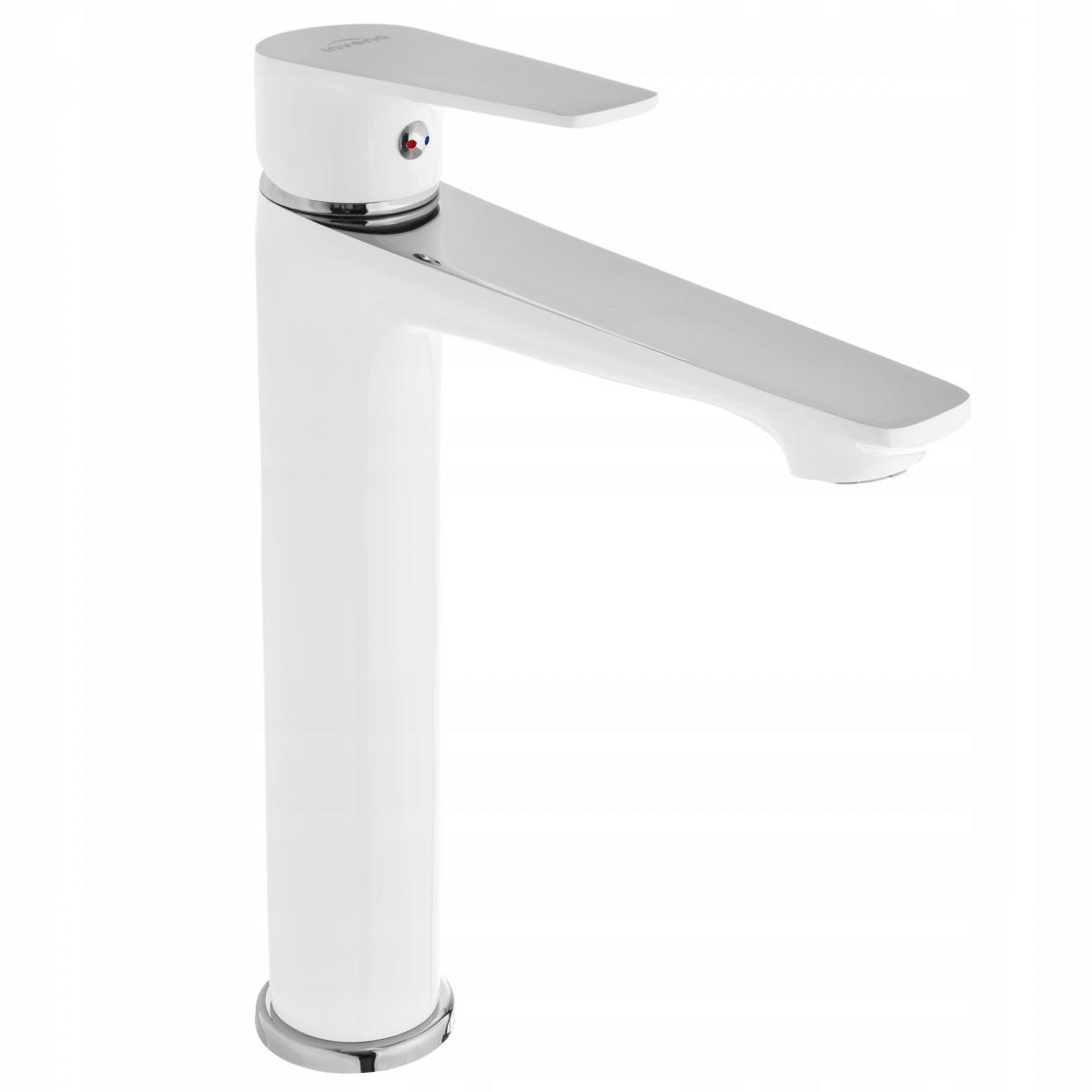 Bateria natryskowa INVENA DOKOS BIAŁY CHROM 48h