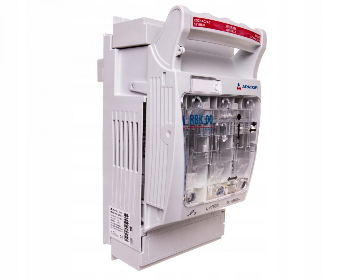 Rozłącznik bezpiecznikowy na system szyn zbiorczych 60mm RBK 00 pro SG M -
