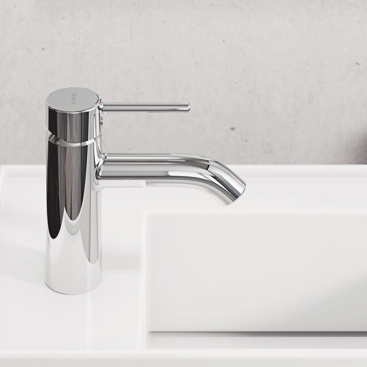 Bateria umywalkowa stojąca KLUDI BOZZ 100 1-uchwytowa 1-otworowa chrom