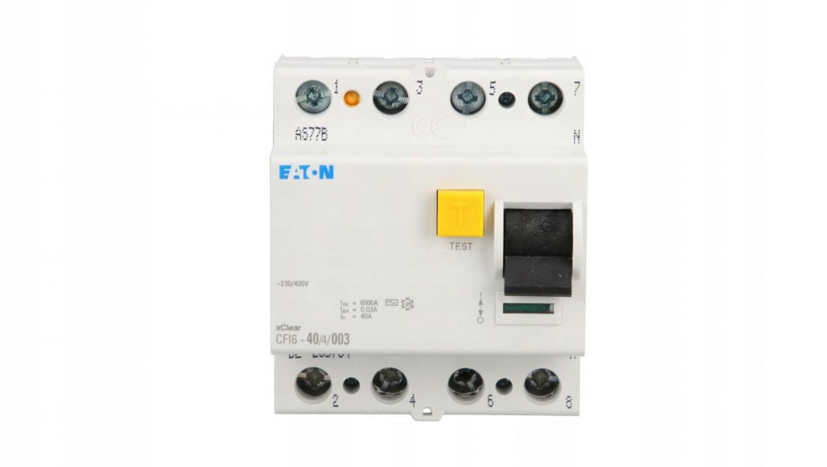 EATON Wyłącznik różnicowoprądowy 6kA typ AC HNC-40/2/003
