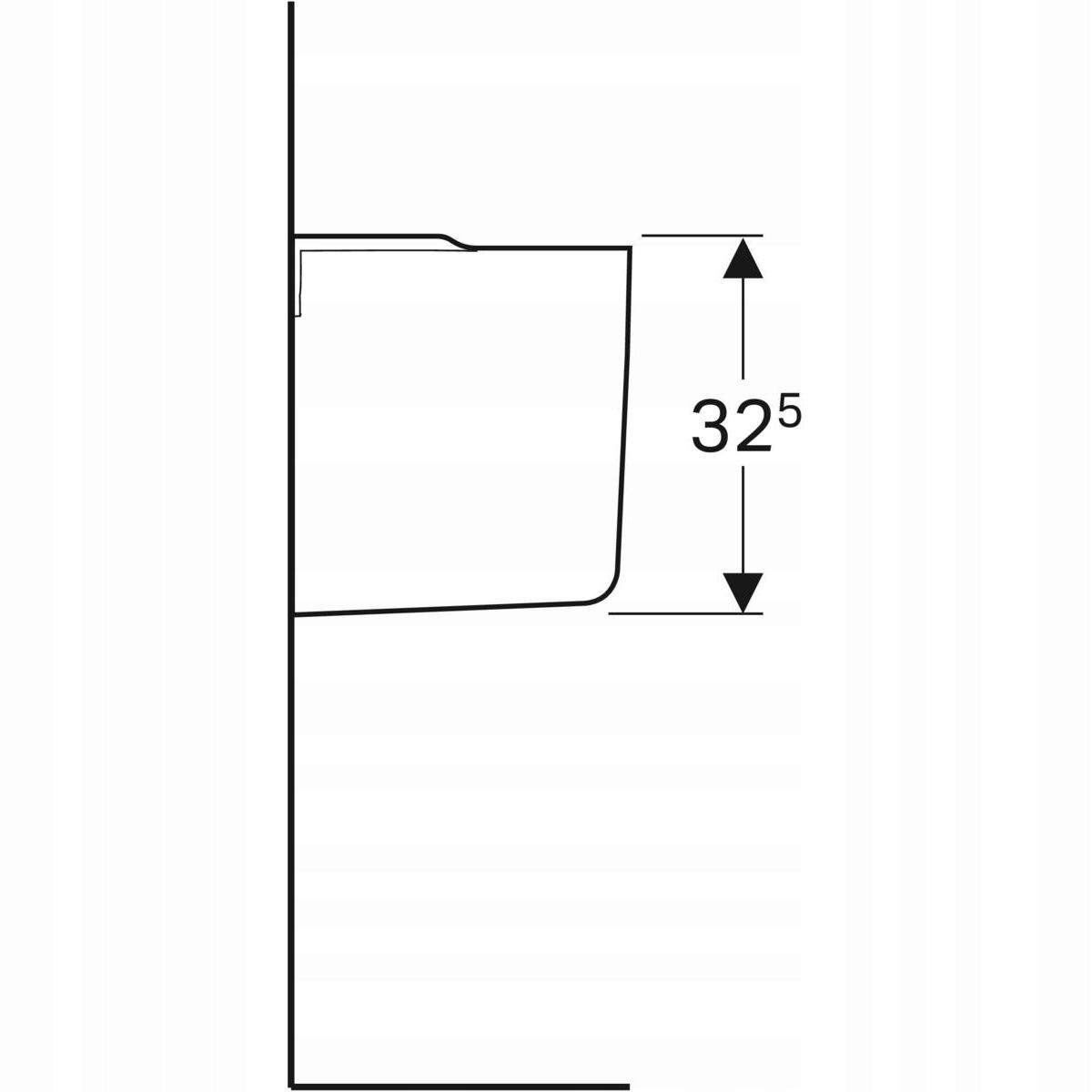 GEBERIT Półpostument Selnova B27.5c, H32.5 cm, T28.5cm