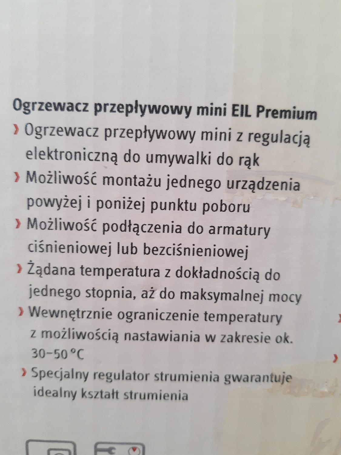 Podgrzewacz elektryczny przepływowy 5.7 kW STIEBEL ELTRON EIL 6 Premium