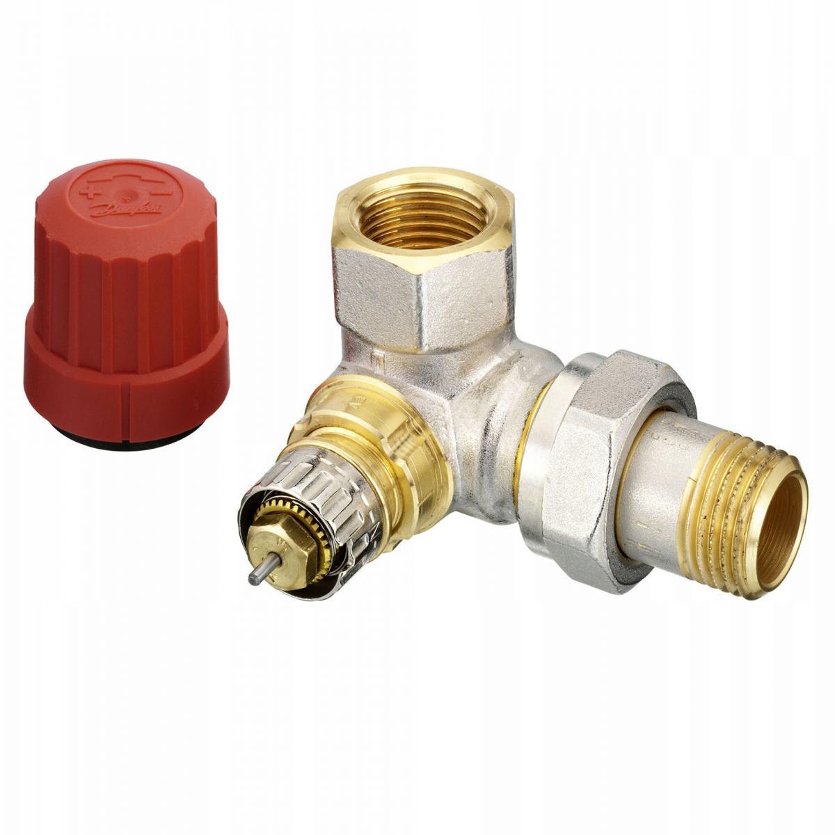 DANFOSS Zawór termostatyczny trójosiowy prawy DANFOSS RA-N 15 10 bar