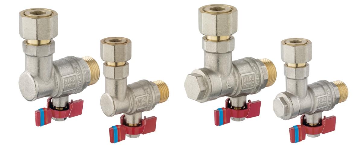 FERRO Zestaw zaworów kątowych pod kocioł 2-funkcyjny