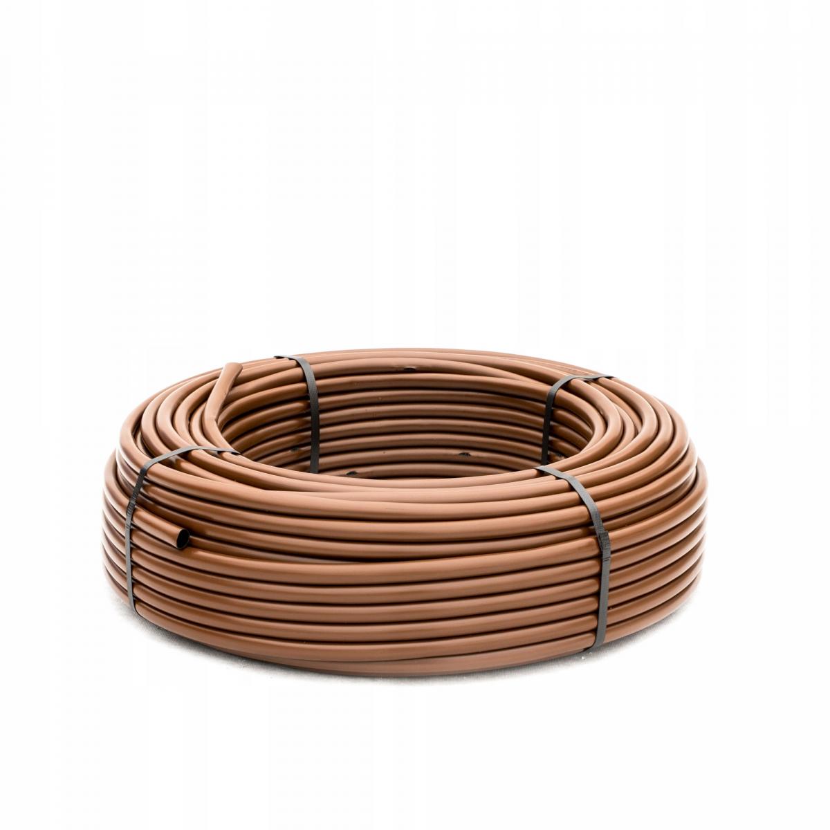 RAINBIRD Linia kroplująca naziemna z kompensacją ciśnienia brąz rolka 100m