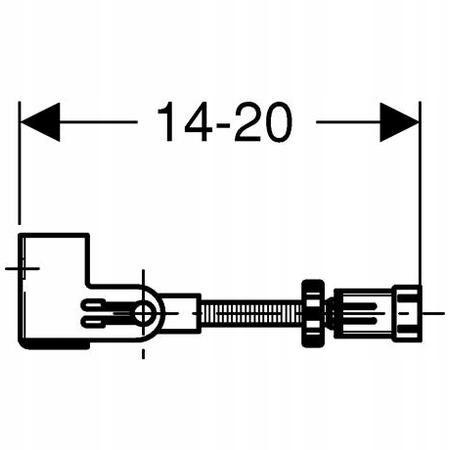 GEBERIT Wsporniki dystansowe Duofix do montażu narożnego