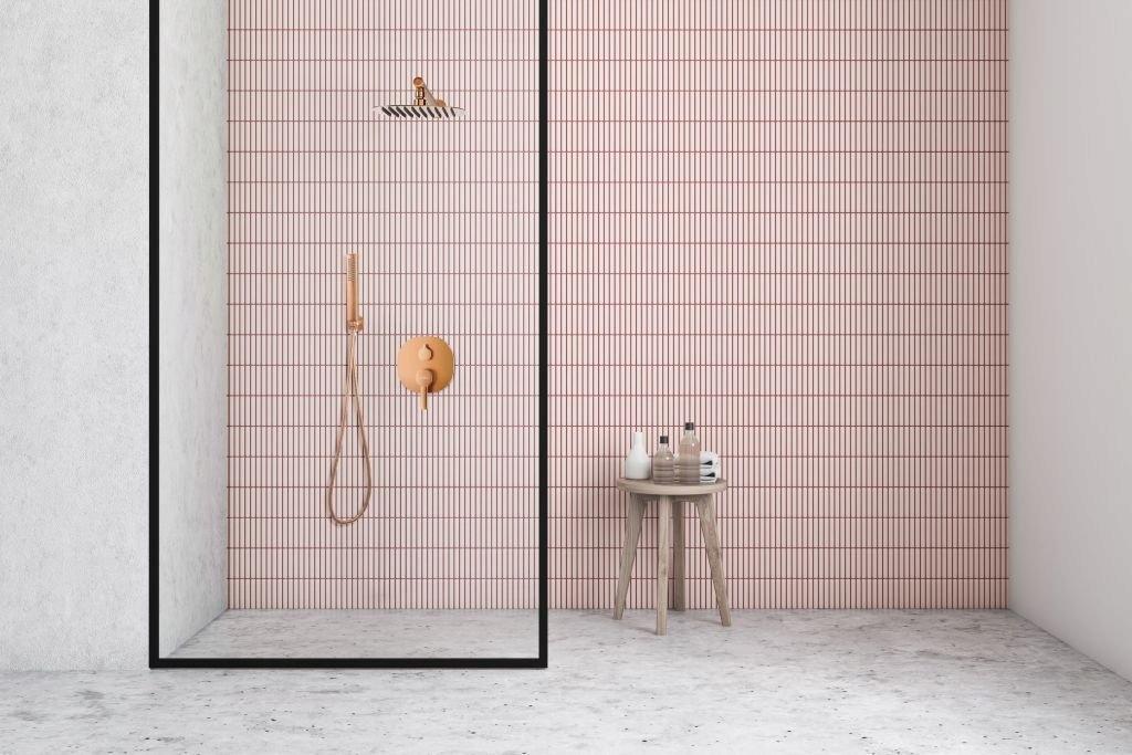 INVENA ZESTAW PODTYNKOWY Z BATERIĄ PODTYNKOWĄ 2F GLAMOUR MIEDŹ INVENA TREND