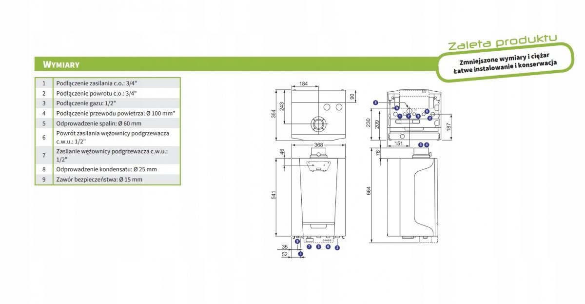 Kocioł gazowy kondensacyjny DE DIETRICH MCR3 evo 35T