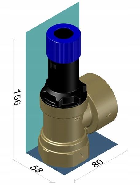 SYR Zawór bezpieczeństwa 2115 G 5/4 cala 8bar mosiądz