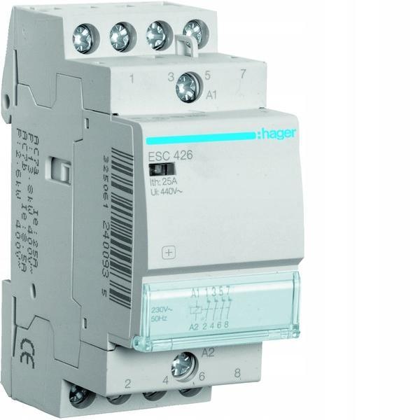 HAGER Stycznik 230VAC 4NC 25A AC-7a/b
