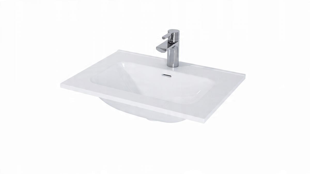 Umywalka meblowa SKAPPA 61x46cm, z/otw., z/przel. Biały ELITA