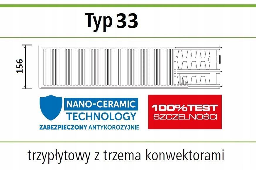 Grzejnik IDMAR V 33 400X1800 dolny