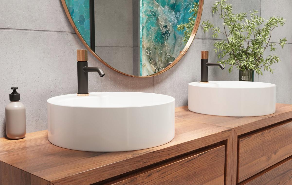 INVENA BATERIA UMYWALKOWA MOONLIGHT INVENA TREND CZARNA / ROSE GOLD