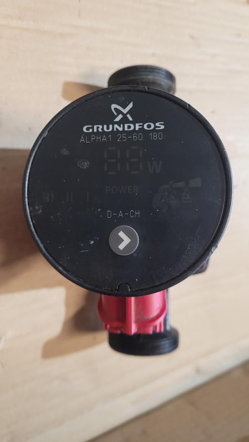 GRUNDFOS Pompa obiegowa 1 x 220-240 V, 9H GRUNDFOS ALPHA1 25-60 18