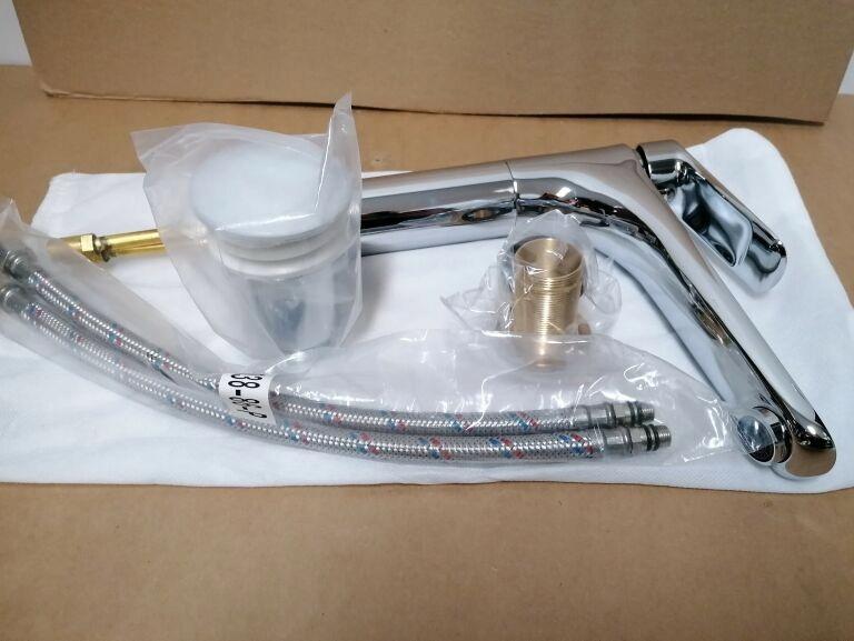 Bateria umywalkowa stojąca ARMATURA KRAKÓW TANZANIT 1-otw. mosiężna chrom